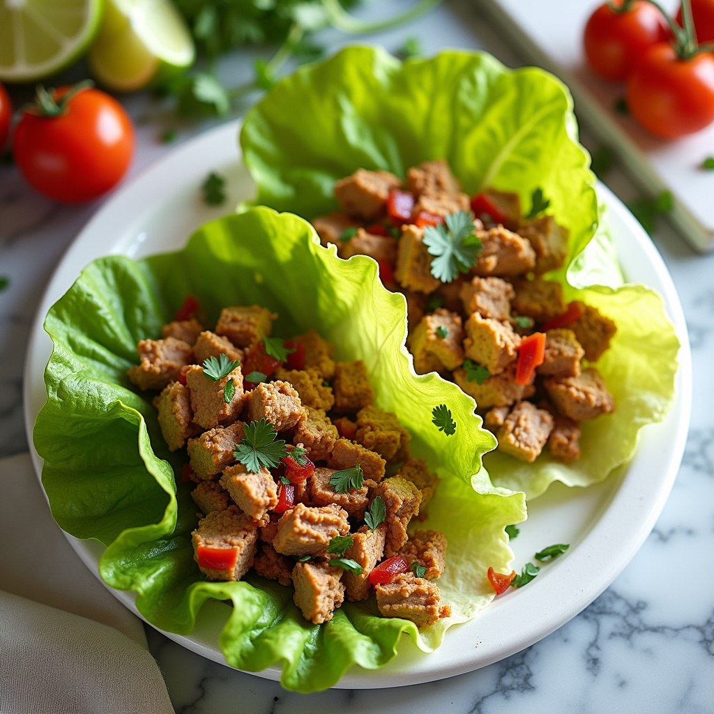 Turkey Lettuce Wrap Tacos