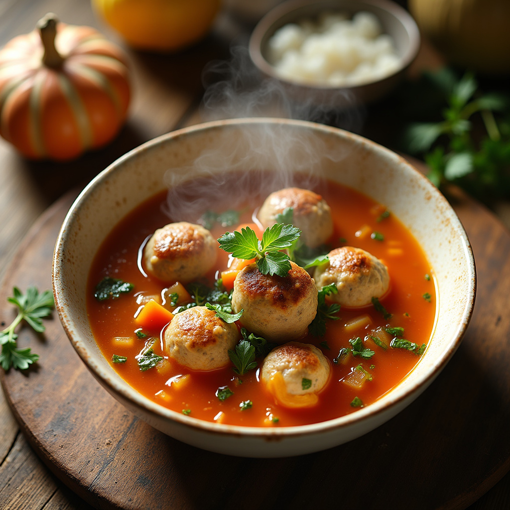 Turkey Meatball Soup